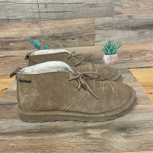 BEARPAW Womens Skye Suede Ankle Chukka Boots size 9 tan - Picture 1 of 7